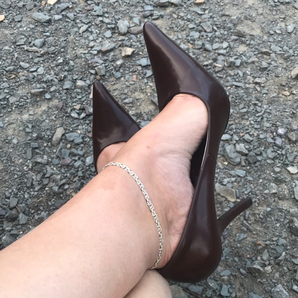 Studio H D2 Brown stiletto heels size 8